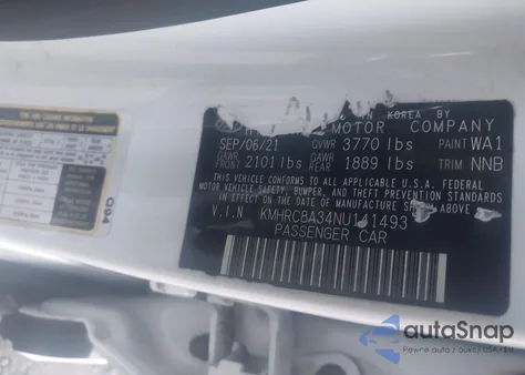 2022 Hyundai Venue Limited from USA, damaged, VIN KMHRC8A34NU141493